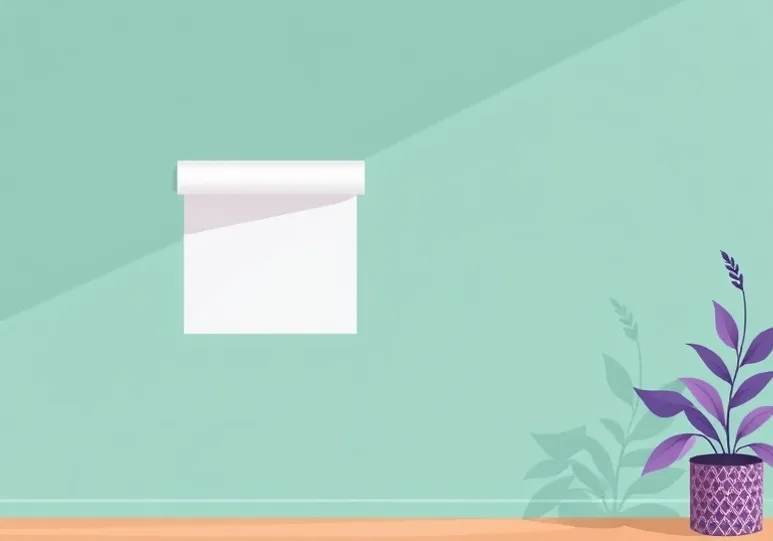 Pose de papier peint, rouleau et brosse à maroufler